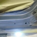 Photographs of a 2014 Chevrolet Camaro that was in an accident and repaired by Elite Paint & Body Shop in West Palm Beach Florida
